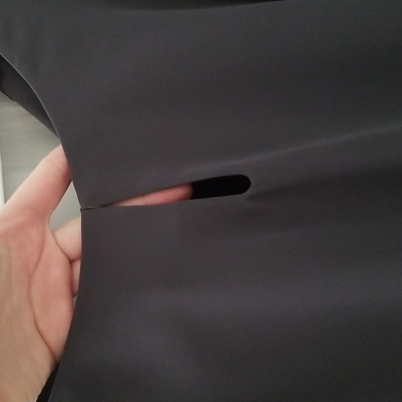 Express Gray Long Sleeve Top - Picture 3 of 7